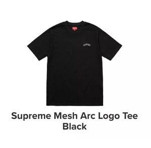 Arc Logo - Supreme Mesh Arc Logo Tee T Shirt Tee Black Size M Medium