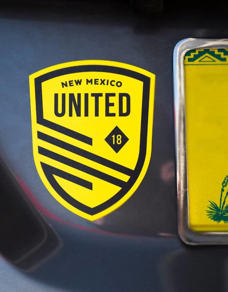 Yellow Shield Brand Logo - New Mexico United Yellow Shield Decal Sticker - New Mexico United