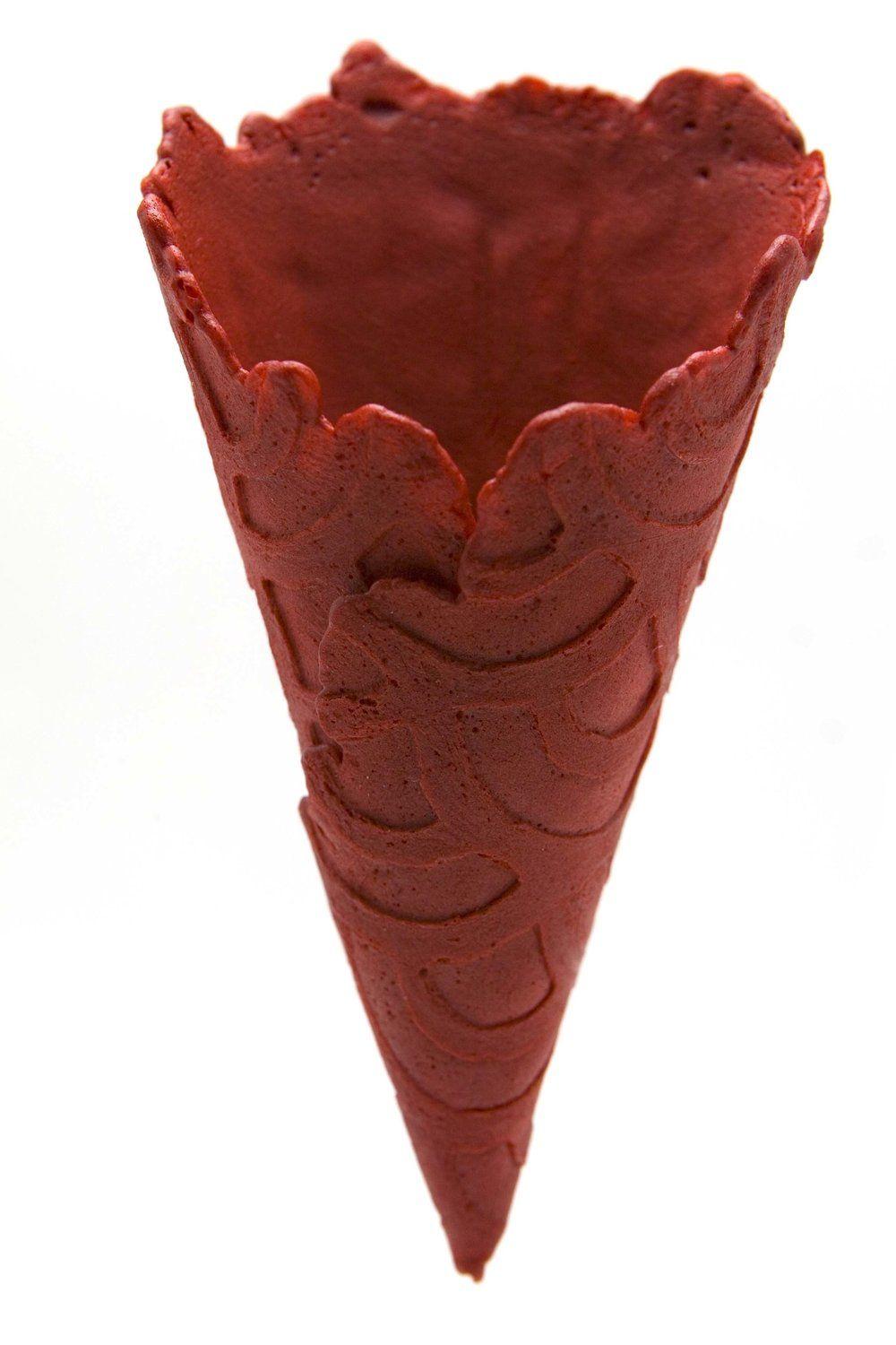 Red Ice Cream Cone Logo - Products — The Konery waffle cones the konery