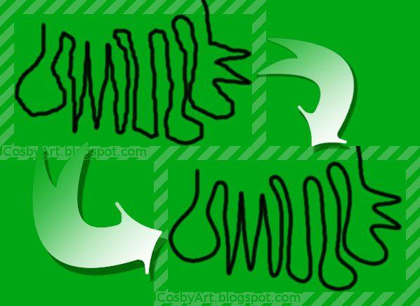 Green Squiggly M Logo - CosbyArt: Smoothing Drawn Lines - Comparing Options
