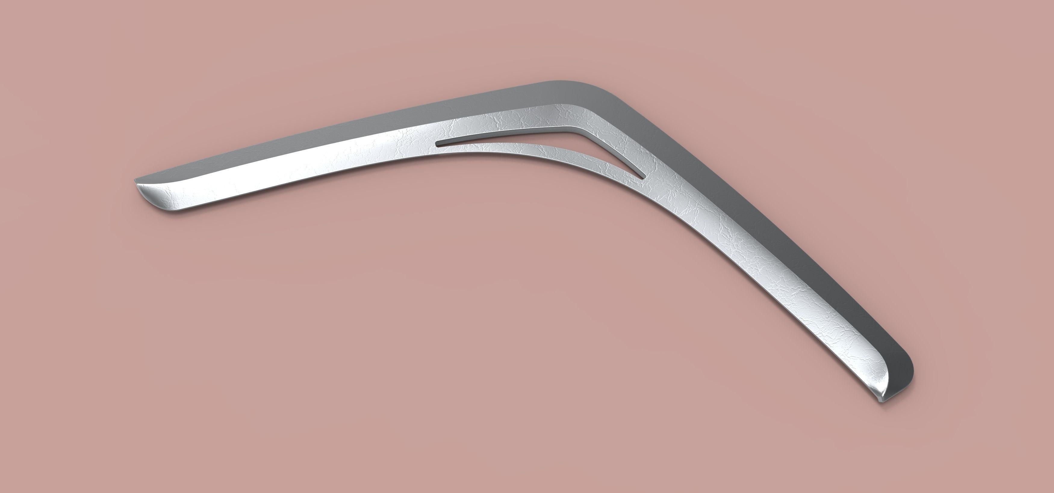 Metal Boomerang Logo - Boomerang of Captain Boomerang from Suicide squad 3D model OBJ MTL ...