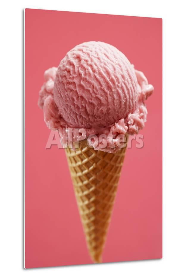 Red Ice Cream Cone Logo - Strawberry Ice Cream Cone Photographic Print by Marc O. Finley at ...