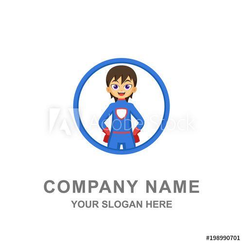 Girl Superhero Logo - Girl Superhero Logo Vector Illustration - Buy this stock vector and ...
