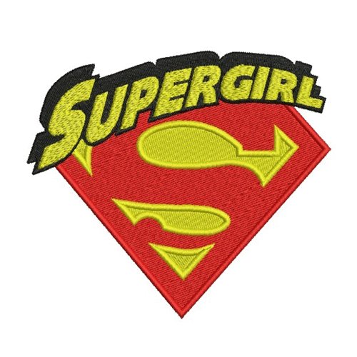 Girl Superhero Logo - Batman embroidery design INSTANT download