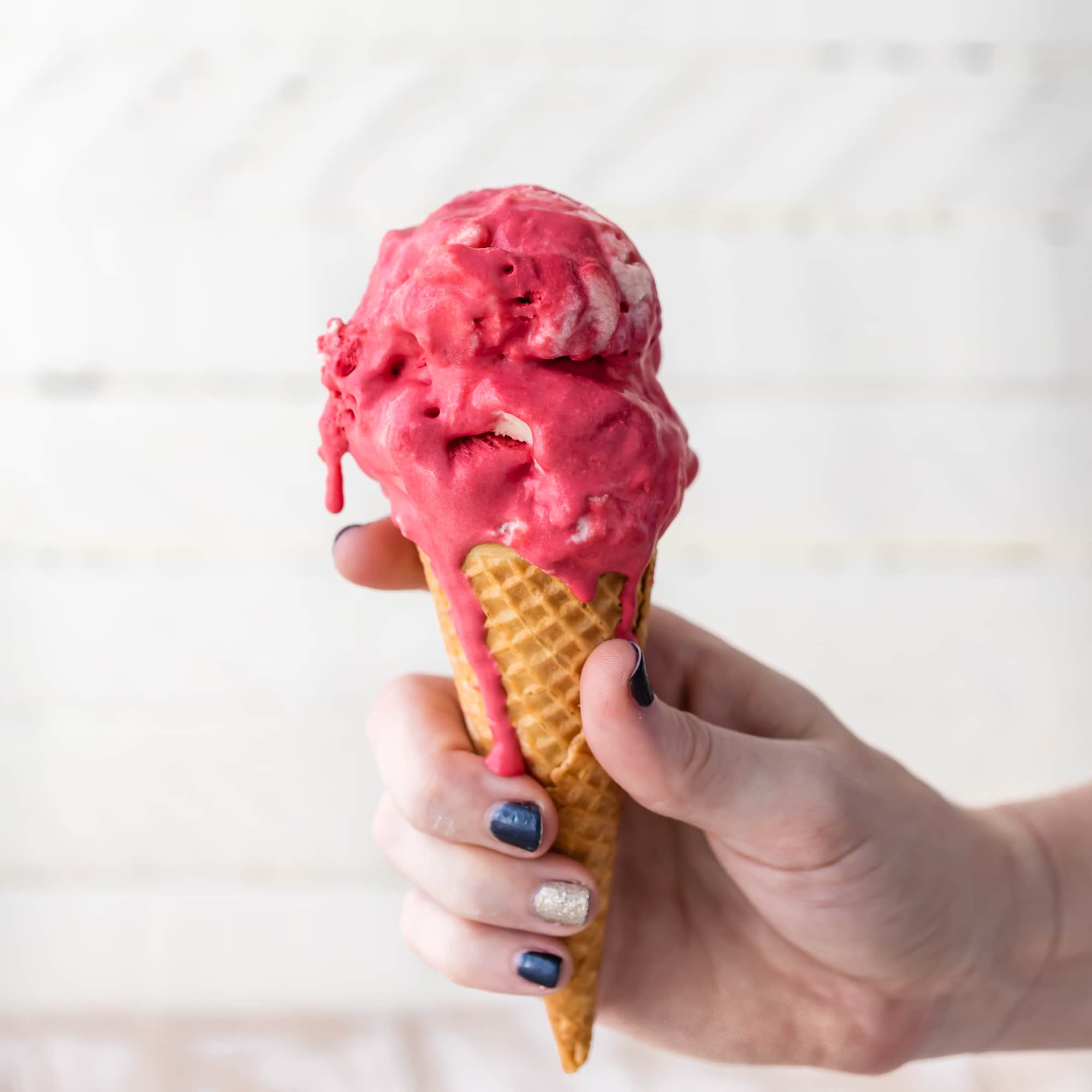 Red Ice Cream Cone Logo - Red Velvet Ice Cream (Cream Cheese Ice Cream) - The Cookie Rookie®