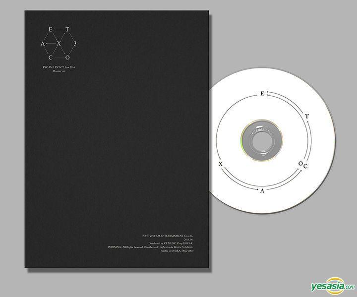 Yellow and Black Monster Logo - YESASIA: EXO Vol. 3 - Ex'act (Korean Version) (Monster Version) + 3 ...