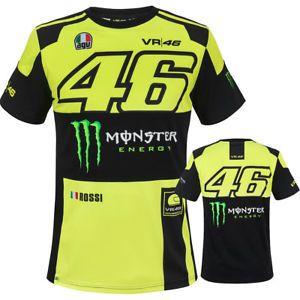 Yellow and Black Monster Logo - VALENTINO ROSSI VR46 BLACK YELLOW MONSTER ENERGY OFFICAL REPLICA ...