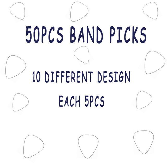 Blue Circle Band Logo - Second USA popular band logo guitar pick with mixed 10 different