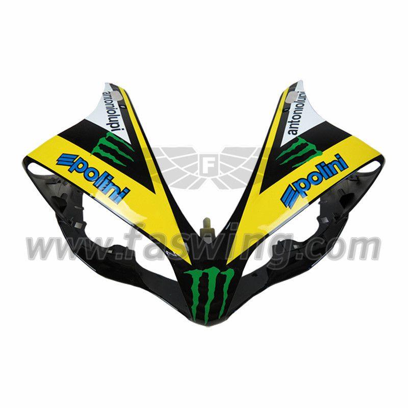 Yellow and Black Monster Logo - Yamaha YZF-R1 2007-2008 Fairings