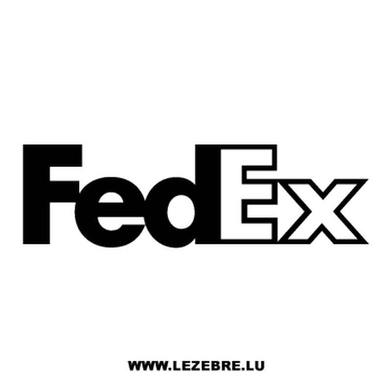 White FedEx Logo - Fedex logo Decal