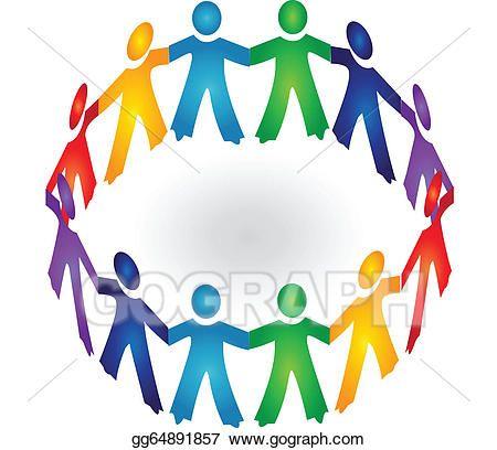 Person Holding Rainbow Logo - People Holding Hands Circle Images, Stock #337551 - Clipartimage.com