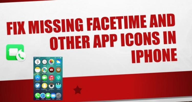 FaceTime App Logo - Fix FaceTime, other app Icon Missing in iPhone iPhone 4 After