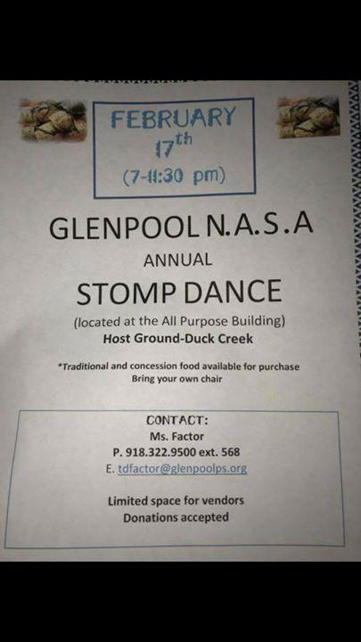Glenpool Schools Logo - Glenpool NASA Stomp Dance-At Glenpool Schools All Purpose Bldg at ...