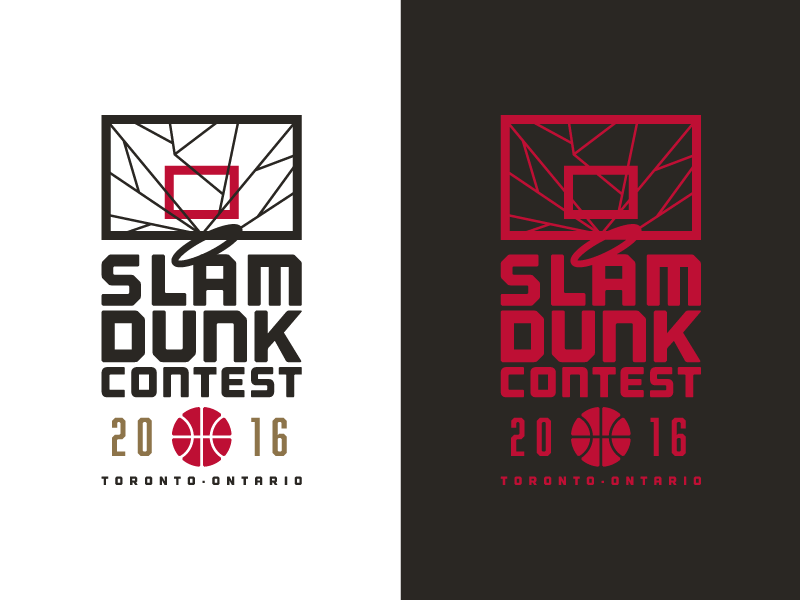 Red Dunk Logo - NBA Slam Dunk Contest by Jacob Scowden | Dribbble | Dribbble