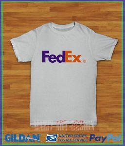 White FedEx Logo - New FEDEX LOGO T-SHIRT WHITE GILDAN Mens T-Shirt | eBay