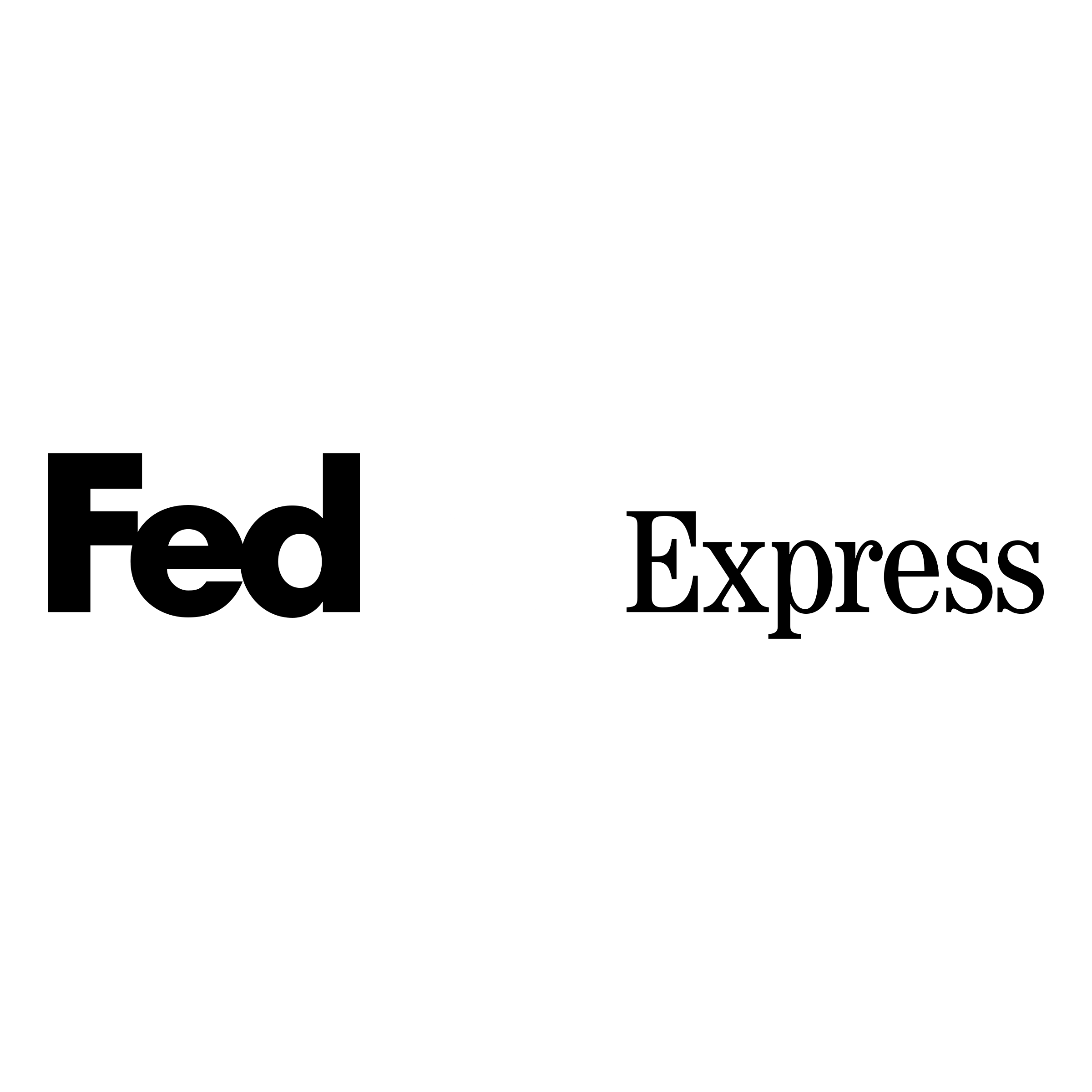 White FedEx Logo - FedEx Express Logo PNG Transparent & SVG Vector - Freebie Supply