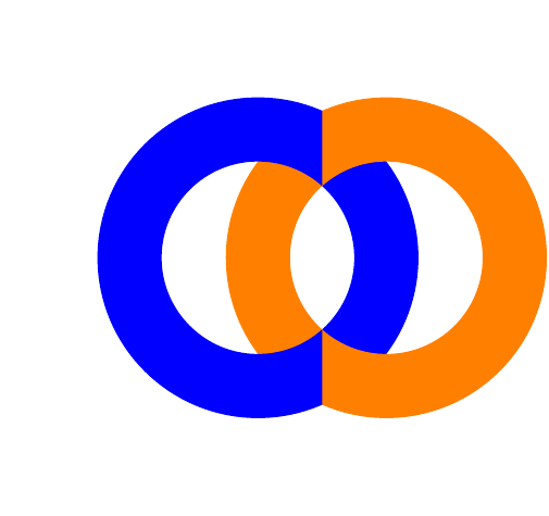 Two Orange Circle S Logo - graphics pattern tikz manual chapter 78 Stack