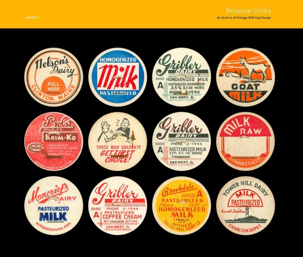 Two Orange Circle S Logo - Vernacular Circles - Archive of Vintage Milk Cap Designs