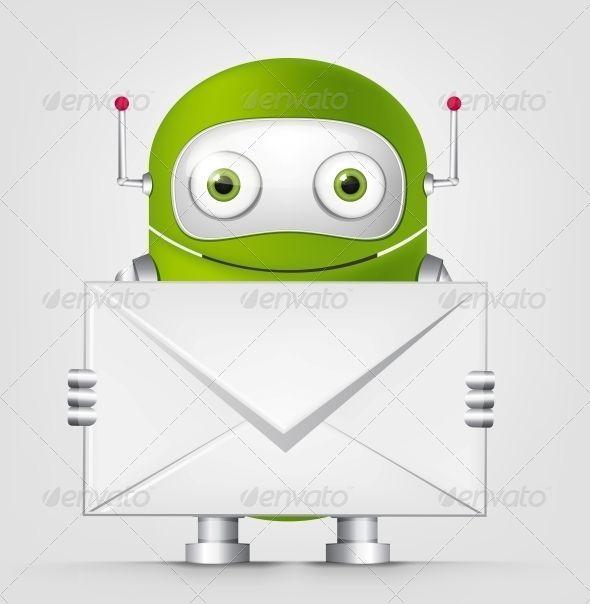 Green Robot Computer Logo - Green Robot. Vectors Graphics. Graphic design trends, Graphic