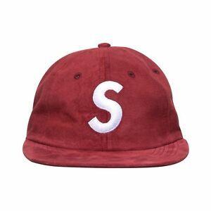 Burgundy S Logo - Supreme Suede S-Logo 6 Panel Cap Burgundy F/W 2016 Authentic | eBay