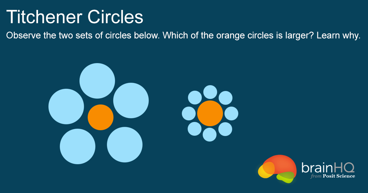 Two Orange Circle S Logo - Titchener Circles. BrainHQ from Posit Science