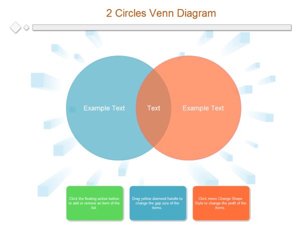 Two Orange Circle S Logo - Venn Diagram Maker 2 Circle S