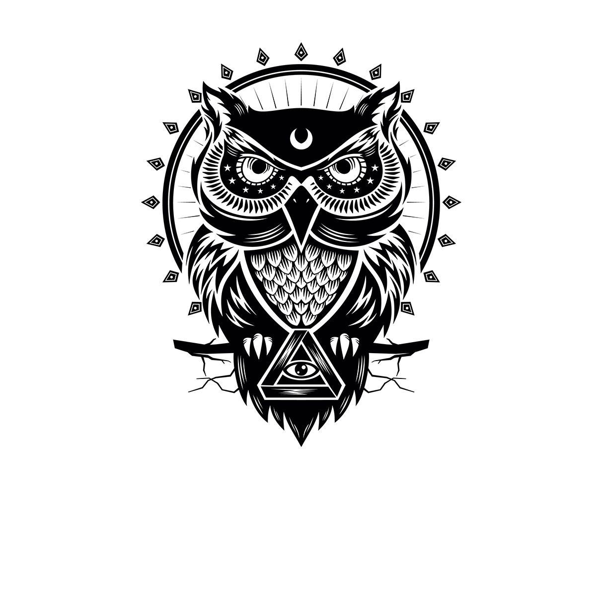 Owl Triangle Logo - Details about Illuminati Owl Triangle Eye Mens T-shirt XS-5XL