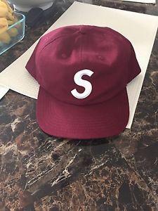 Burgundy S Logo - Supreme S Logo Cap Burgundy Baseball Gianni Mora Asspizza Joe McNeil