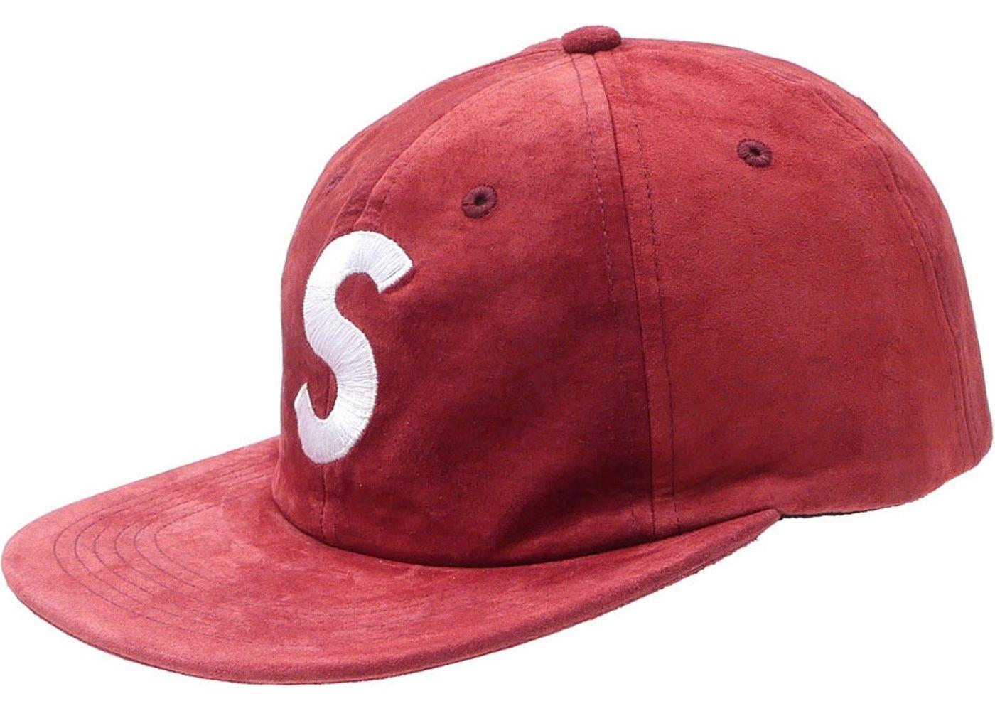 Burgundy S Logo - Supreme Black friday sale Suede S Logo 6 Panel Burgundy