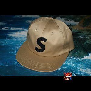 Burgundy S Logo - Supreme Chenille S Logo 6 Panel Cap TAN S Logo Burgundy Teal White