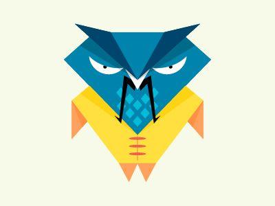 Owl Triangle Logo - Samurai Owl