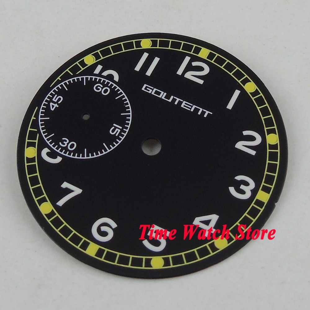 Yellow Circle Black Hand Logo - Detail Feedback Questions about GOUTENT logo 36.8mm BLACK dial ...