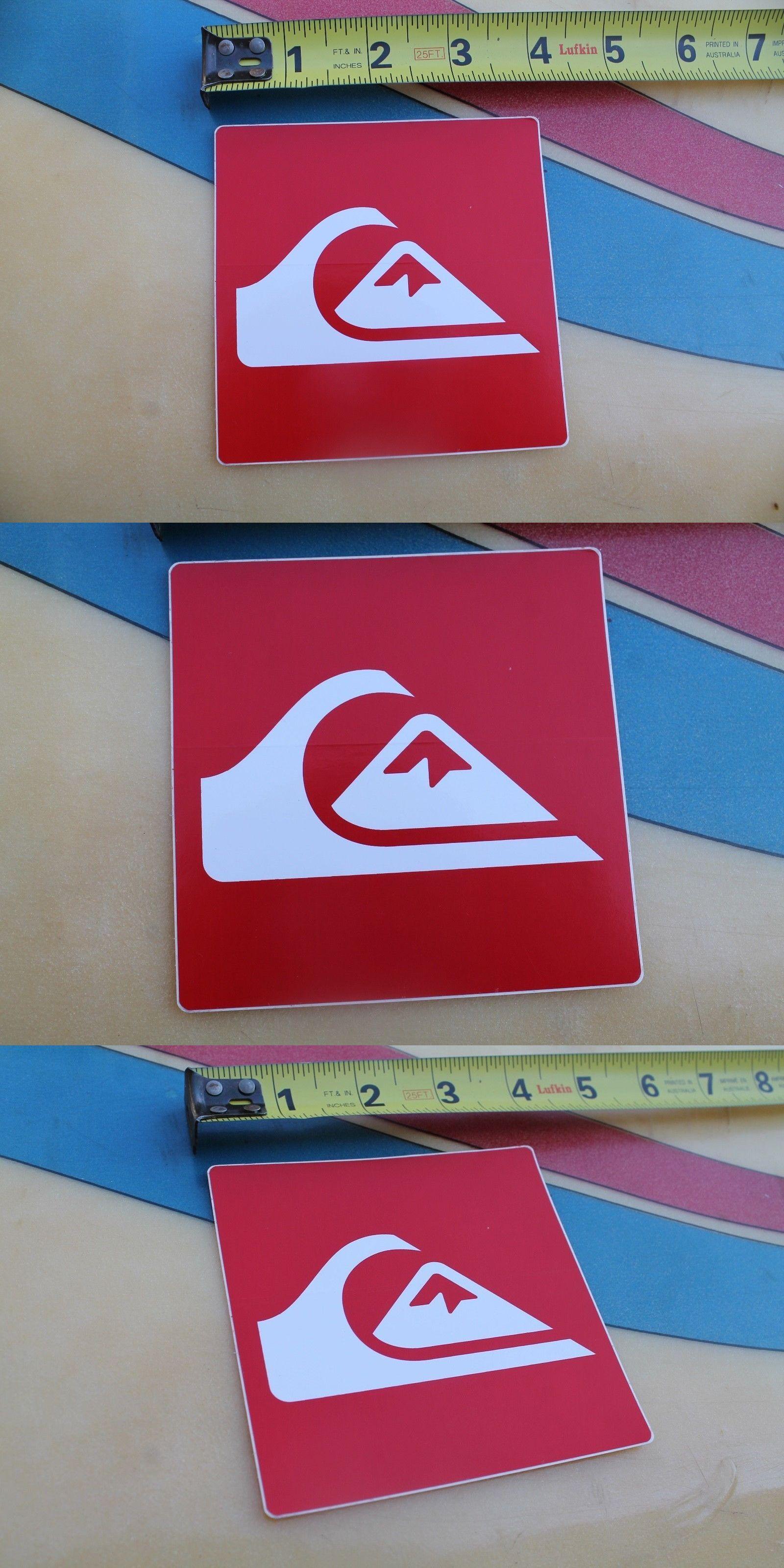 Red and White Wave Logo - Decals Patches and Stickers 22711: Quiksilver Surfboards Quicksilver ...