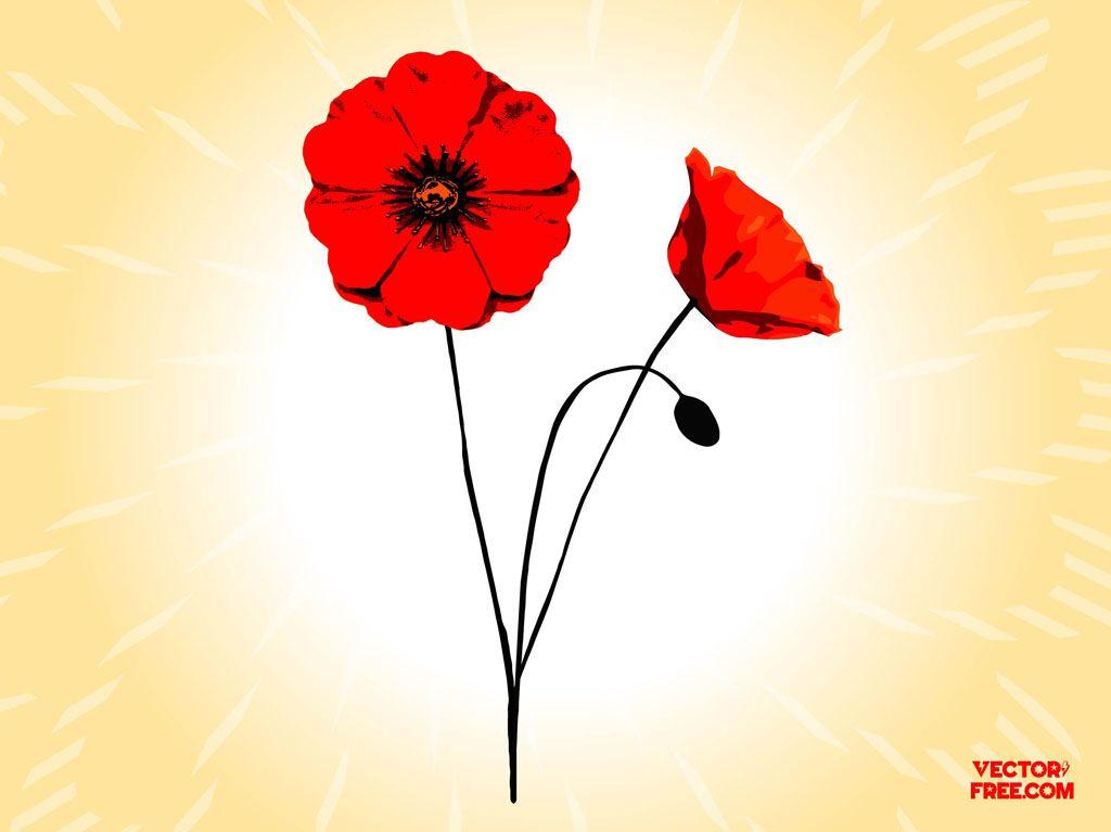 Poppy Flower Logo - Poppy Flowers Vector Art & Graphics | freevector.com