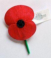 Poppy Flower Logo - Remembrance poppy