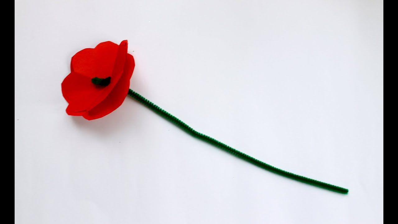 Poppy Flower Logo - How to make an Anzac Day memorial poppy