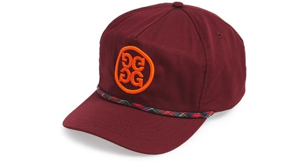 Burgundy and Orange Logo - Lyst - G/Fore Logo Strapback Hat - Burgundy in Purple for Men