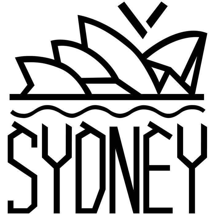 Opera House Logo - Australia Sydney Opera House Custom Logo Iron On Heat Transfer Patch ...