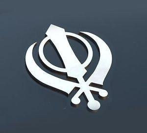 Car Insignias Logo - Made in USA Khanda Stainless Emblem Decal Insignia Crest Car Logo ...