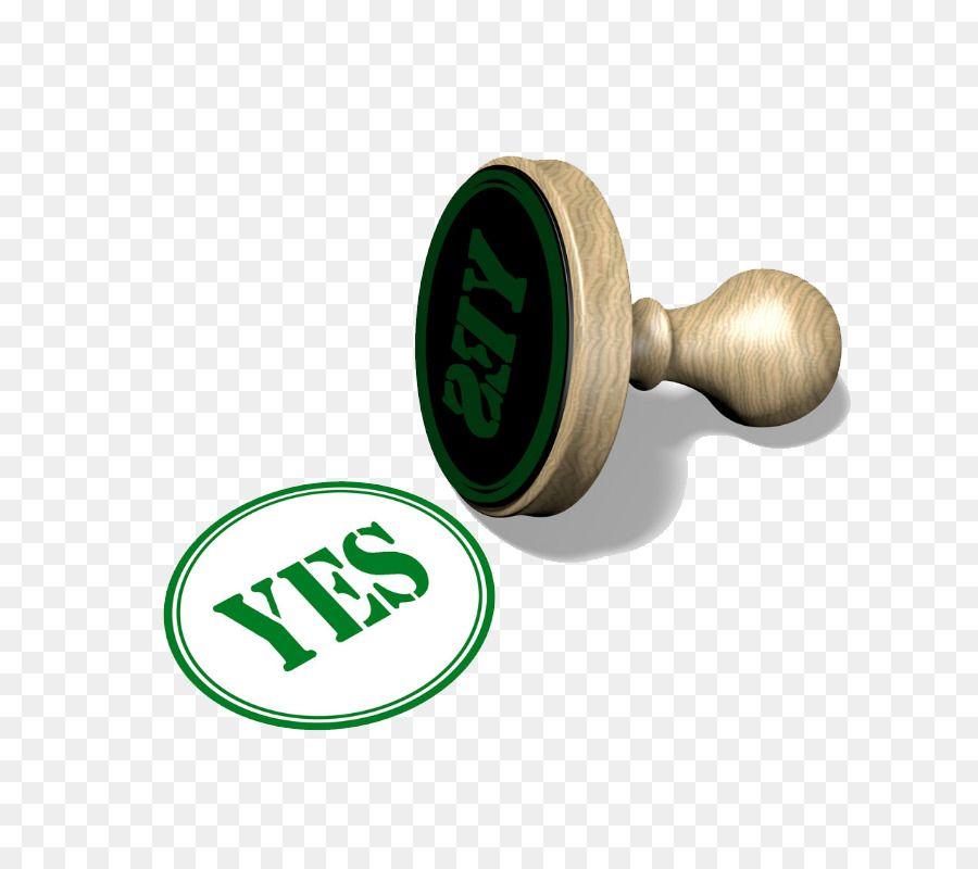 Yes Circle Logo - Stamp seal Rubber stamp seal stamped YES png download