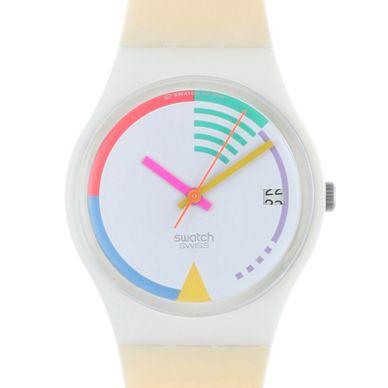 Green Squiggly Logo - Swatch GW402 watch - Green Wave