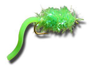 Green Squiggly Logo - Fly Fishing Flies Estaz Egg