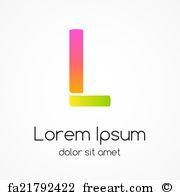 L Company Logo - Free art print of Lh l h pink modern creative alphabet letter logo