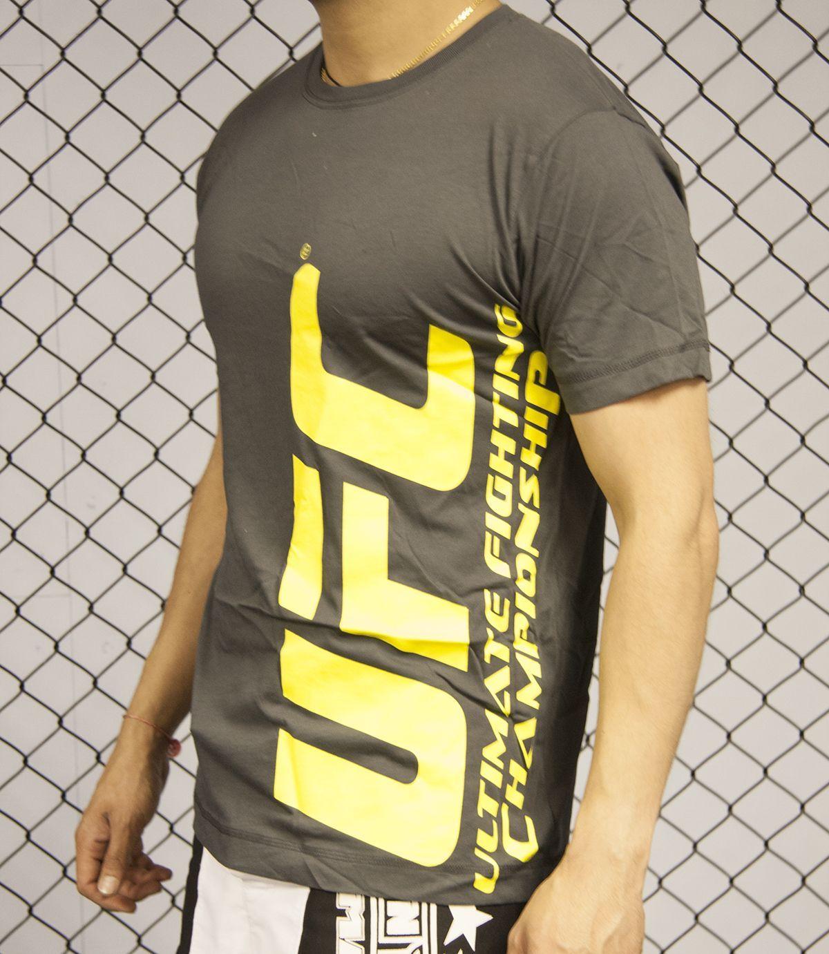 Green Yellow and White Logo - UFC Ultimate TShirt Yellow UFC Logo