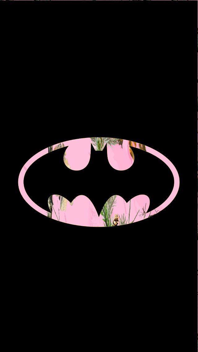Camo Batman Logo - Pink camo Realtree Batman symbol! #realtree. Wallpaper in 2018