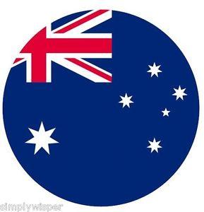 Australian Flag Logo - 1x Australian Flag Sugar Icing Cake Topper party decoration