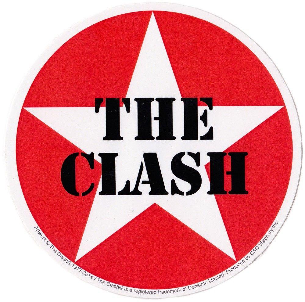 Red Circle with White Star Logo - The clash star circle logo sticker | For Your Home! | The Clash ...
