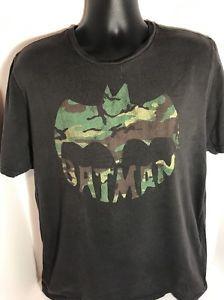 Camo Batman Logo - Batman Logo DC Comics Camo S S Graphic T Shirt Size LARGE