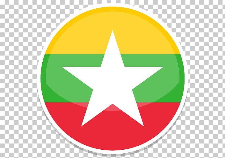 Red Star Circle Logo - Area symbol point yellow sign, Myanmar, round yellow, green, and red ...