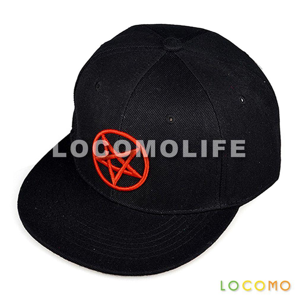 Red Star Circle Logo - Black Embroidered Red Star Circle Logo Snapback Baseball Cap